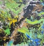 סדנת ציור אקריליק פורינג עם רקפת – אמנות FLUIDART