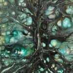 סדנת ציור אקריליק פורינג עם רקפת – אמנות FLUIDART