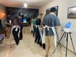 סדנת ציור קבוצתית בשלבים בבית הצייר