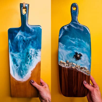 סדנת אפוקסי – בשילוב עץ ויציקות קטנות