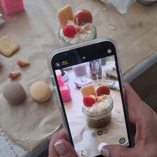 סדנה להכנת נרות קינוח מעוצבים משעוות סויה טבעית