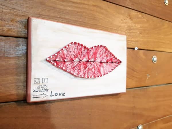 סדנת חוטים ועץ – STRING ART – סדנה זוגית פרטית