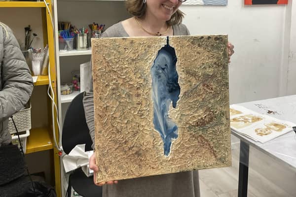 סדנת טקסטורה על קנווס