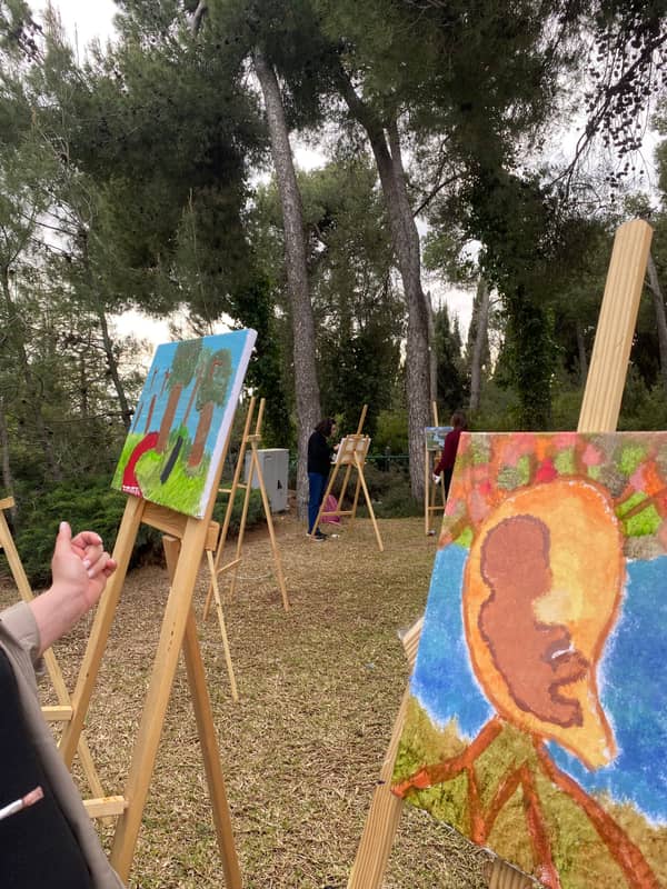 סדנת ציור מול הנוף הקסום של הרי הגליל