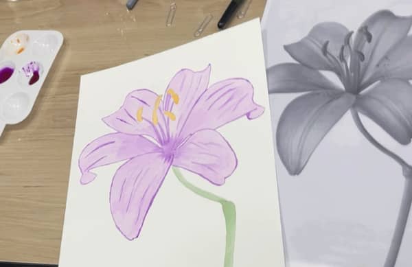 סדנת ציור פרטית בצבעי מים