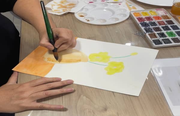 סדנת ציור פרטית בצבעי מים