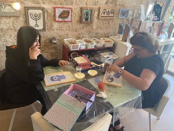 סדנת פסיפס בנמל קיסריה