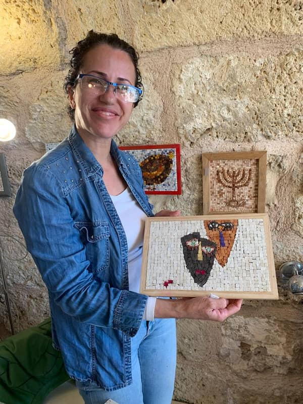 סדנת פסיפס בנמל קיסריה