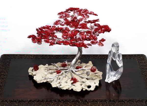 יצירת עץ מיניאטורי מאבני חן 🌟