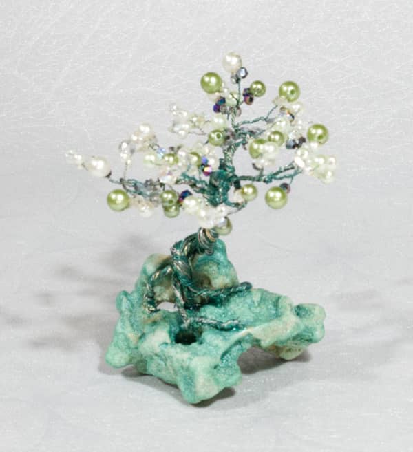 יצירת עץ מיניאטורי מאבני חן 🌟