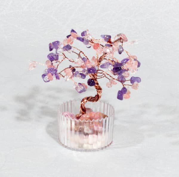 יצירת עץ מיניאטורי מאבני חן 🌟